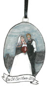 ellen wedding ornament